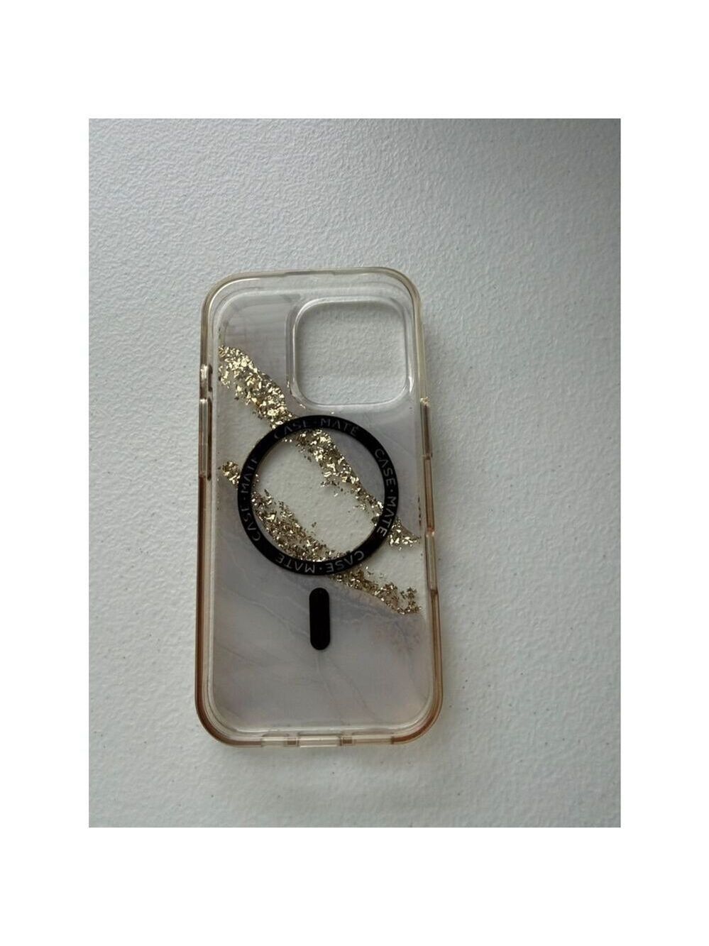 case-mate Clear Case with Gold Flake Marble Accent - Picture 2 of 2